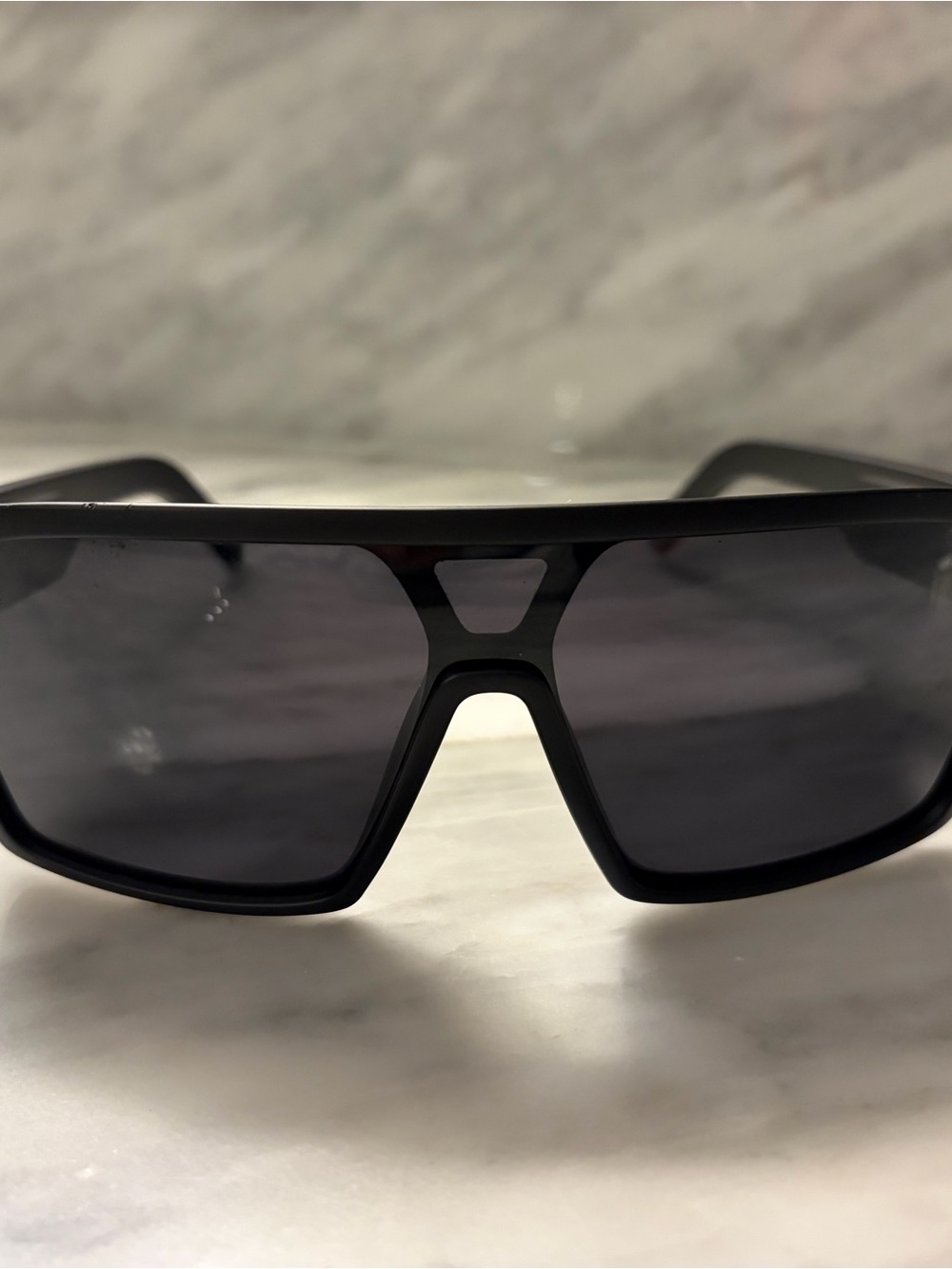 Neven Slater Black Shield Sunglasses - Sport Wraparound Style
